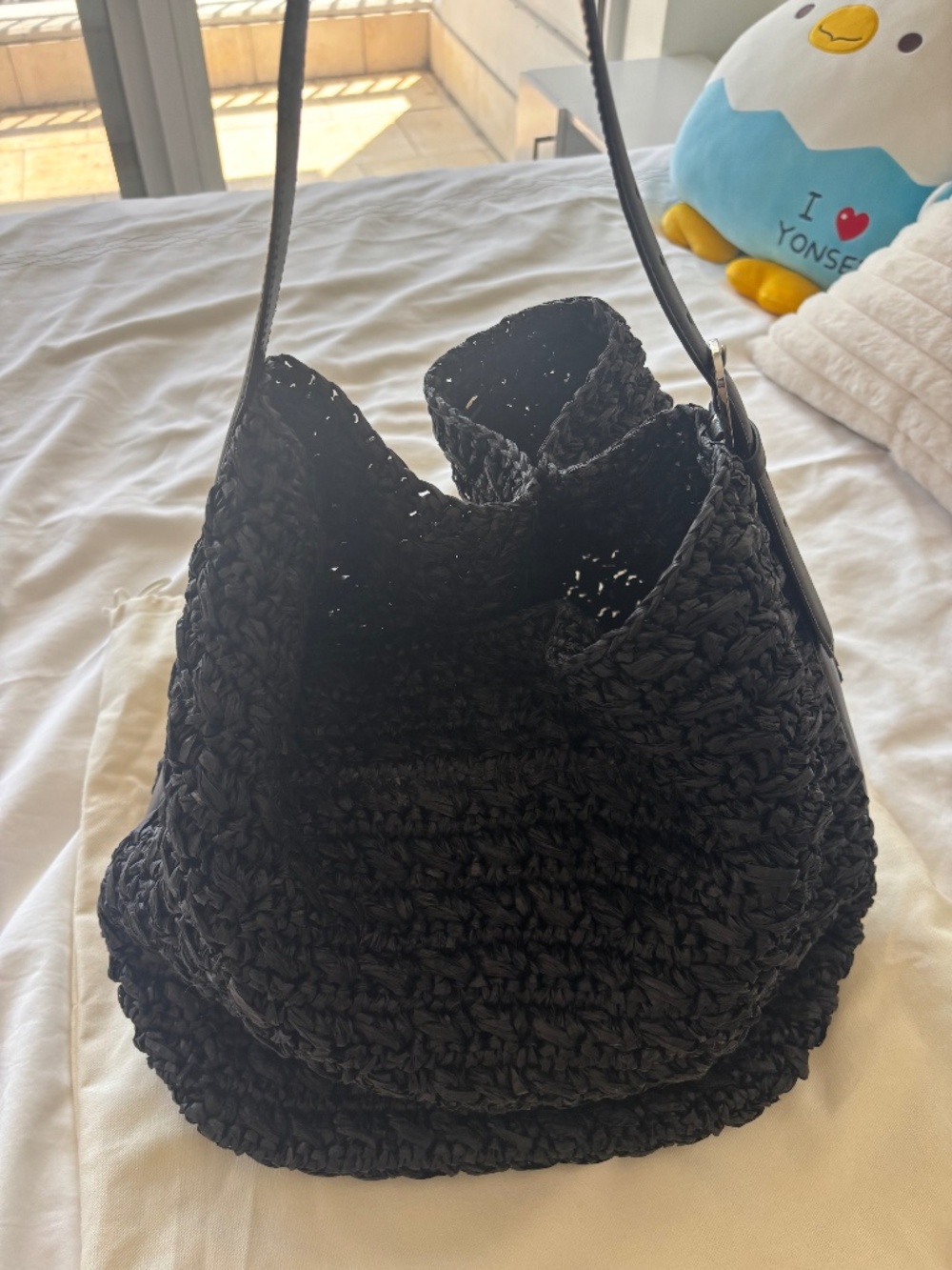 Toteme Raffia Hobo Bag